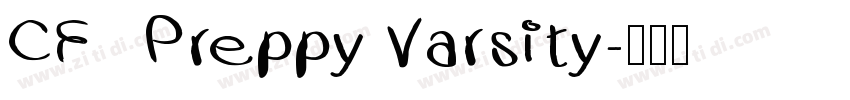 CF   Preppy Varsity字体转换